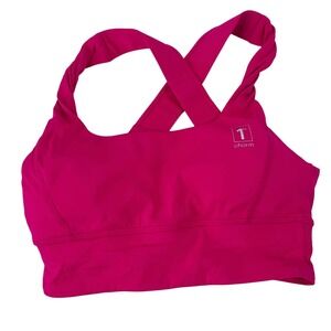1st‎ Phorm Activewear Sports Bra Pink Twisted Straps Fitness Workout XS